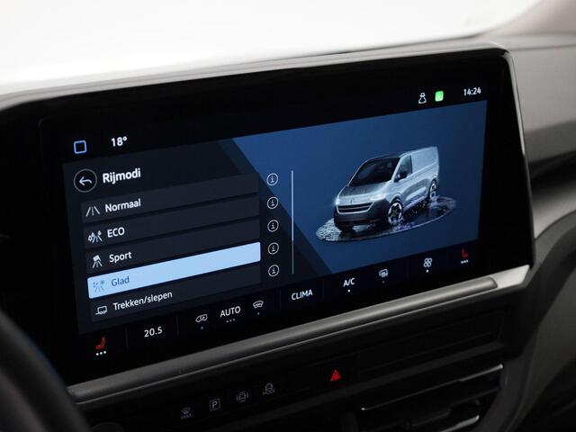 Volkswagen E-Transporter L2H1 Style Intro L2 210KW 286PK Trekhaak | Led | Black Editon | Betimmering | Camera | Stoelverwarming | Navi | Apple Carplay/Android auto | Adaptive cruisecontrol