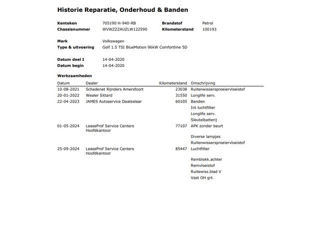 Volkswagen GOLF 1.5 TSI Comfortline (131 PK) 1e-Eig. & Keurig-Onderh. BOVAG-Garantie. NL-Auto.