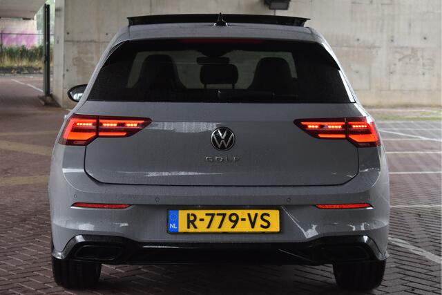 Volkswagen GOLF 2.0 TSI 191 PK 3x R-Line Nardo Grey Winter pakket | Zéér netjes | Open dak | Keyless | Sfeerverlichting | Carplay | Stoel- & stuurverwarming | DAB
