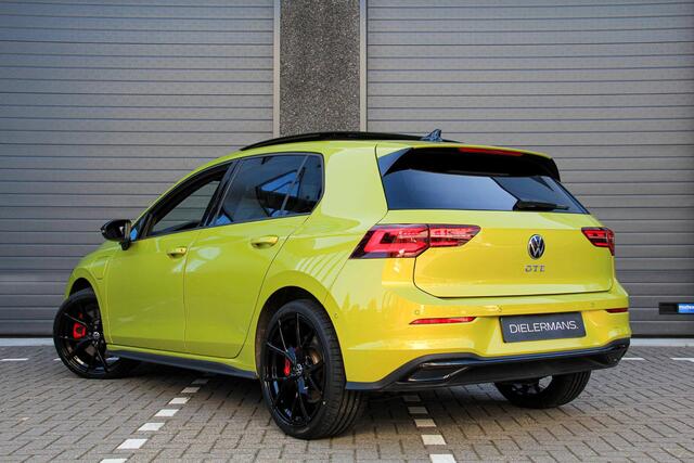 Volkswagen GOLF 1.4 eHybrid GTE | Pano | Vol Leder | Head up | IQ | Elektr. trekhaak | Black Style | 19' Estoril | LED verstralers onderbumper | Uniek > Letterlijk full option | Yellow metallic