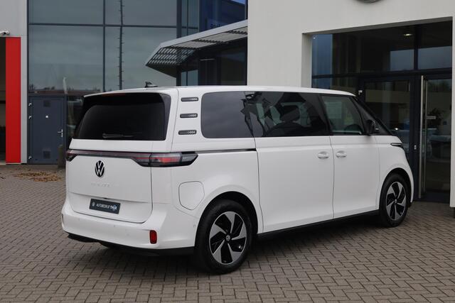 Volkswagen ID. Buzz Pro Bulli 86 kWh LWB 7p. 268PK / 210kW LED Matrix IQ.Light, rondomzicht camera, voorstoelen verwarmbaar met massagefunctie, Apple Carplay & Android Auto, achteruitrijcamera, elektrische schuifdeur links + rechts, Keyless Entry, dynamische grootlichtassist