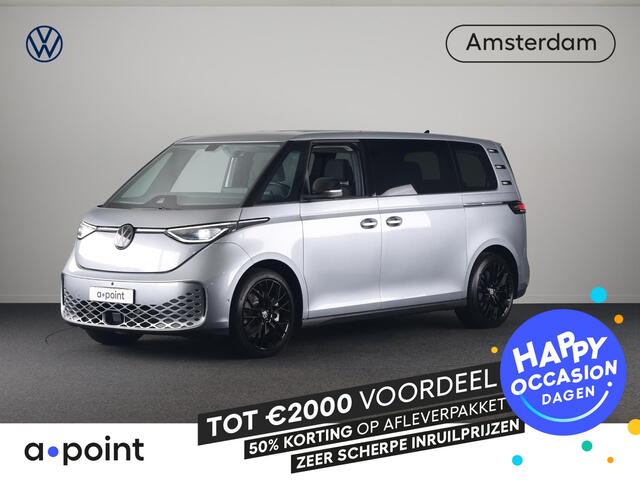 Volkswagen ID. Buzz Pro Bulli Limited Edition 86 kWh LWB 286 pk | 7-persoons | Rondomzicht camera | 21 Inch | Elektr. achterklep | Matrix LED koplampen | Parkeersensoren (Park assist)