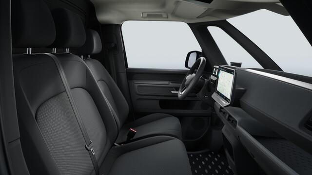 Volkswagen ID. Buzz Cargo Bedrijfswagens Bulli edition 210 kW (286 pk) Elektromotor | Multimedia pakket plus | 360 graden camera | Open & Close pakket | Verwarmbaar stuurwiel | Verlichte strip tussen koplampen inclusief verlichte handgrepen |