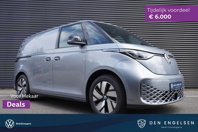 Volkswagen ID. Buzz Cargo ID. Buzz Cargo 340 pk 4-Motion Bulli Edition, Achteruitrijcamera, Bijrijdersstoel, Navigatie, Achterklep met ruit, Trekhaak