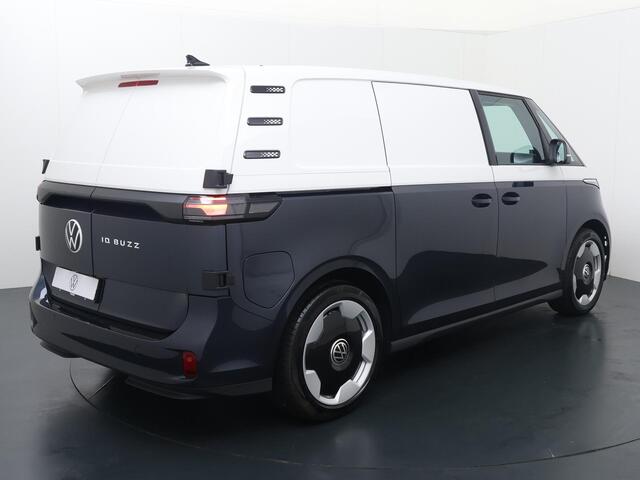 Volkswagen ID. Buzz Cargo Bedrijfswagens Anniversary Edition 59 kWh | 170 PK | Trekhaak | IQ.Light matrix LED koplampen | Elektrische schuifdeuren | Navigatiesysteem | Achteruitrijcamera |