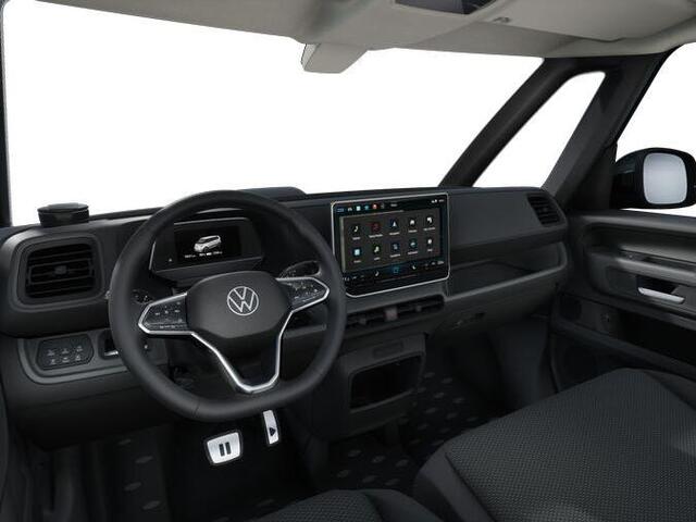 Volkswagen ID. Buzz Cargo Bedrijfswagens Bulli Edition Elektromotor 210 kW (286 pk) 2988 mm | Navigatiesysteem | Climate control | Alarm klasse 3 | 20 inch Stockton velgen | 360° graden | Stuurwiel verwarmd | Trekhaak elektrisch | Zijwandbekleding