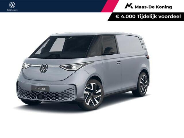 Volkswagen ID. Buzz Cargo Bedrijfswagens Bulli Limited Signature Edition 79kWh 340pk 4M 737747 · ECO-lederen bekleding · 20" LM velgen · Voor en achter spoiler · Zwarte grill ·