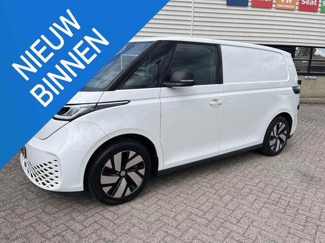 Volkswagen ID. Buzz Cargo 77 kWh achterdeuren, 1 eigenaar, adaptieve cruise controle, CarPlay, betonplex, 3 mits cabine, lm velgen