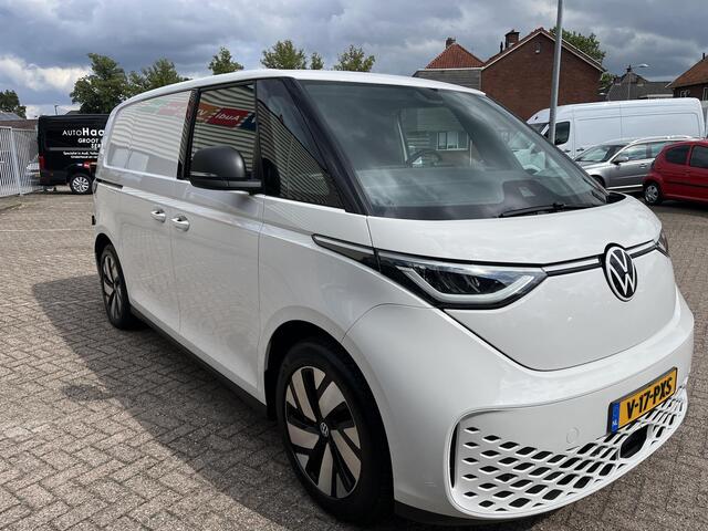 Volkswagen ID. Buzz Cargo 77 kWh achterdeuren, 1 eigenaar, adaptieve cruise controle, CarPlay, betonplex, 3 mits cabine, lm velgen