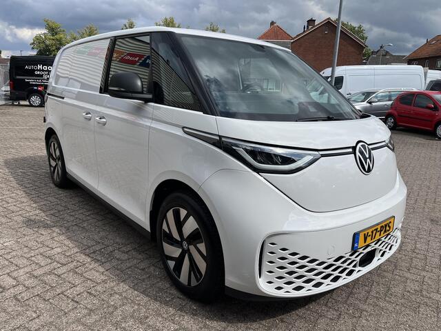 Volkswagen ID. Buzz Cargo 77 kWh achterdeuren, 1 eigenaar, adaptieve cruise controle, CarPlay, betonplex, 3 mits cabine, lm velgen