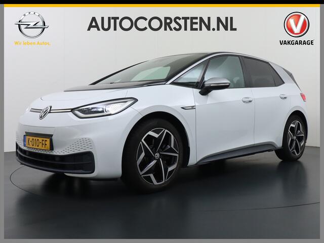 Volkswagen ID.3 58kWh 204PK First Navi Adapt.Cruise Control Pdc Apple Carplay Android Navi Ecc Led Stoel-Stuurverwarming DAB Keyless Advanced Lmv Bluetooth Regensensor Rijstrooksensor Verkeersbord detectie Mirrorlink Grootste accu Garantie op accu t/m 02-12-2028
