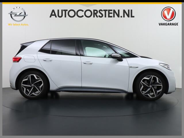 Volkswagen ID.3 58kWh 204PK First Navi Adapt.Cruise Control Pdc Apple Carplay Android Navi Ecc Led Stoel-Stuurverwarming DAB Keyless Advanced Lmv Bluetooth Regensensor Rijstrooksensor Verkeersbord detectie Mirrorlink Grootste accu Garantie op accu t/m 02-12-2028