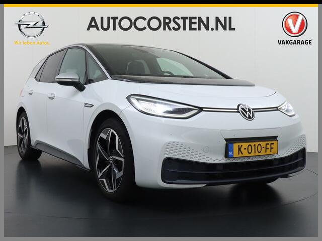 Volkswagen ID.3 58kWh 204PK First Navi Adapt.Cruise Control Pdc Apple Carplay Android Navi Ecc Led Stoel-Stuurverwarming DAB Keyless Advanced Lmv Bluetooth Regensensor Rijstrooksensor Verkeersbord detectie Mirrorlink Grootste accu Garantie op accu t/m 02-12-2028