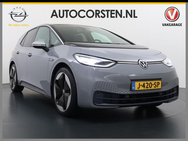 Volkswagen ID.3 First Max 62kWh Stoelen Pano-dak Adap.Cruise Matrix-led Navi-ProErgo-Active Ecc Apple Carplay Android Auto Pdc SOH 93% Stoelverwarming Keyless Advanced Achterlicht dynamisch Privacy Glas 1e Eigenaar Origineel Nederlandse Auto Zeer compleet! Nieuwprijs ¤4