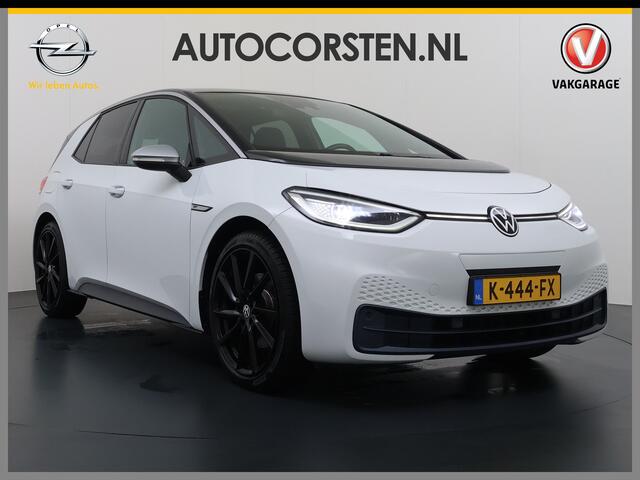 Volkswagen ID.3 First Max 62kWh SOH 91% Ergo Active Elek.Stoelen Panoramadak Adap.Cruise Camera Navi Ecc Keyless Advanced Head-Up Matrix-Led Lmv 20" Stuur+Stoelverwarming Led-a-licht dynamisch Apple Carplay/Android Auto Dodehoek detector Dealeronderhouden 1e Eigenaar Ori
