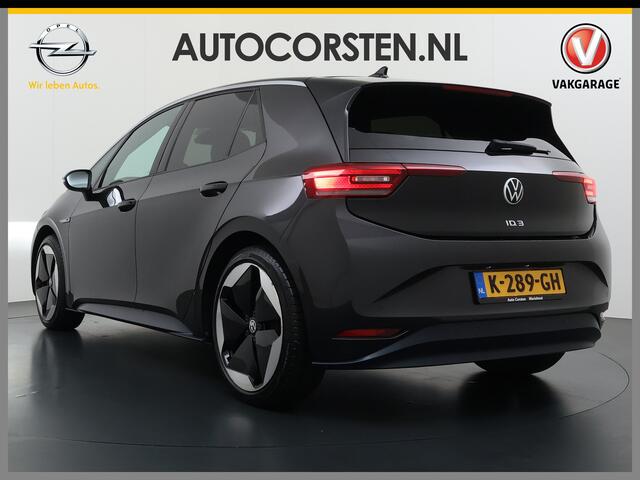Volkswagen ID.3 First Max 62kWh Pano-dak 20"lm Head-Up-Display Adap.Cruise Camera Elek.Stoelen Navi Ecc Keyless Advanced Head-Up Matrix-Led SOH 91% Ergo Active Stoelen+Stuur+Stoelverwarming Led-a-licht dynamisch Apple Carplay Android Auto Dodehoek detector Dealeronderhou
