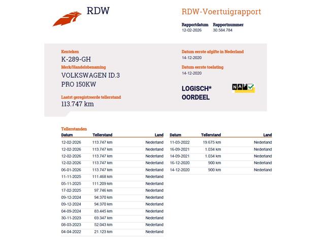 Volkswagen ID.3 First Max 62kWh Pano-dak 20"lm Head-Up-Display Adap.Cruise Camera Elek.Stoelen Navi Ecc Keyless Advanced Head-Up Matrix-Led SOH 91% Ergo Active Stoelen+Stuur+Stoelverwarming Led-a-licht dynamisch Apple Carplay Android Auto Dodehoek detector Dealeronderhou