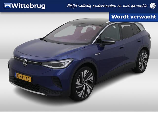Volkswagen ID.4 First Max 204pk 77 kWh / Panoramadak / LED / Navigatie / LED / Elek Achterklep / Luxe Interieur / 21" LMV