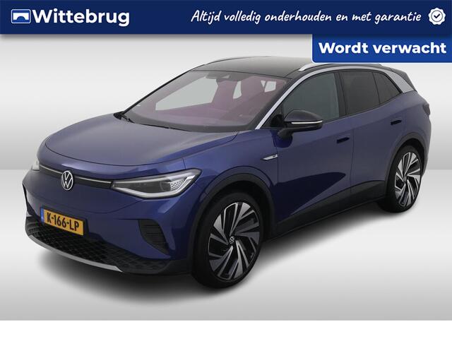 Volkswagen ID.4 First Max 77 kWh / PANO/ CAMERA/ PARK. SENSOREN/ IQ. LIGHT/ NAVI/ MEMORY SEATS/ GETINT GLAS/ 21" LMV