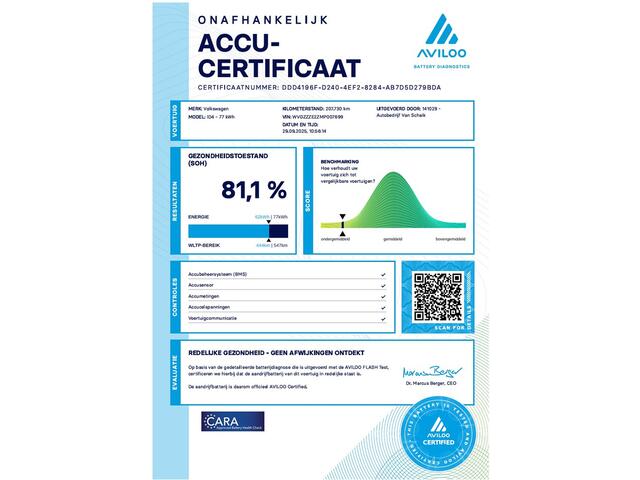 Volkswagen ID.4 First 77 kWh SOH 81,1 % | STOEL/STUURVERW. | CAMERA | TREKHAAK | CRUISE | NAVI | APPLE CARPLAY |