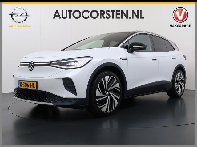 Volkswagen ID.4 Max 82kWh Warmtepomp Panoramadak Ergo-Comfort Stoelen+Memory Adap.Cruise Navi 3-Zone Ecc 360°Camera Apple Carplay Android Auto Pdc Lmv 21" Stoel+Stuurverwarming Elek.Achterklep Privacy Glas Matrix Led Isofix DAB Origineel Nederlandse Auto Dealeronderhoude