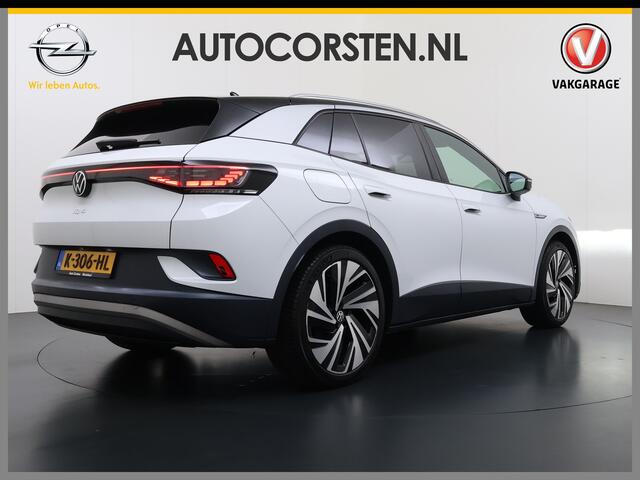 Volkswagen ID.4 Max 82kWh Warmtepomp Panoramadak Ergo-Comfort Stoelen+Memory Adap.Cruise Navi 3-Zone Ecc 360°Camera Apple Carplay Android Auto Pdc Lmv 21" Stoel+Stuurverwarming Elek.Achterklep Privacy Glas Matrix Led Isofix DAB Origineel Nederlandse Auto Dealeronderhoude