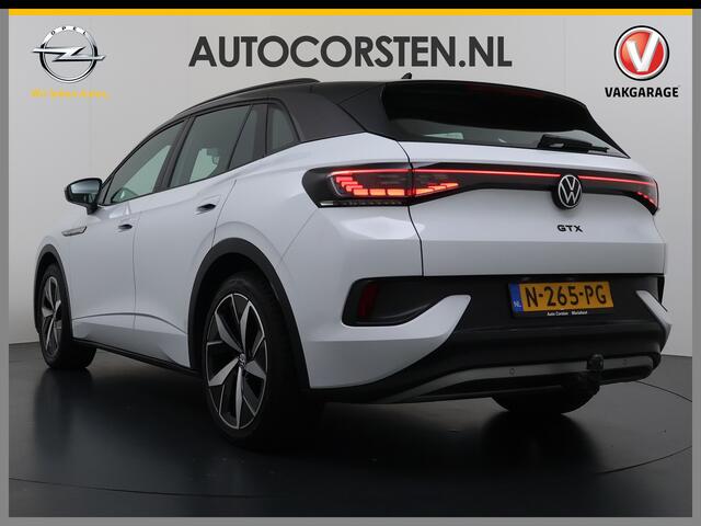 Volkswagen ID.4 GTX 4Motion 82kWh 300PK Trekhaak Ergo-Active Stoelen Elek.Verstelbaar+Memory Stoel+Stuurverwarming Adap.Cruise Navi Ecc Matrix led Apple Carplay Android Auto SOH 88% Top Sport Interieur Pakket Plus Lmv 20" 4WD AWD Keyless Advanced 1e Eigenaar Origineel Ne