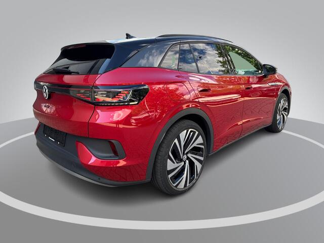 Volkswagen ID.4 GTX 299pk 4Motion 77 kWh · Panoramadak · 360 Camera · Dodehoeksensor ·Warmtepomp · Alarmklasse 3 · Stoel-& Stuurverwarming · 21'' Inch ·