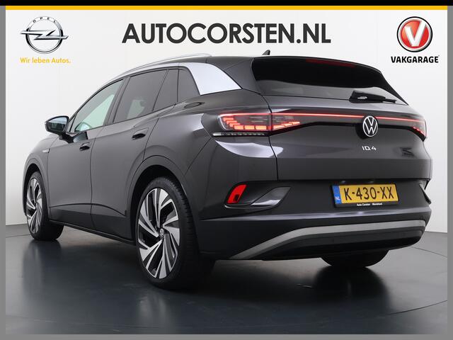 Volkswagen ID.4 Max 82kWh SOH 93% Warmtepomp Panoramdak Ergo Active+Memory Head-Up Display 360°Camera Stoel+Stuurverwarming Navi Ecc Pdc Apple Carplay/Android Auto Lmv 21" Keyless advanced display Matrix led Dodehoek detector Dealeronderhouden 1e Eigenaar Origineel Neder