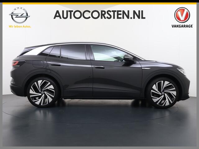 Volkswagen ID.4 Max 82kWh SOH 93% Warmtepomp Panoramdak Ergo Active+Memory Head-Up Display 360°Camera Stoel+Stuurverwarming Navi Ecc Pdc Apple Carplay/Android Auto Lmv 21" Keyless advanced display Matrix led Dodehoek detector Dealeronderhouden 1e Eigenaar Origineel Neder