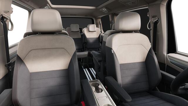 Volkswagen MULTIVAN Bulli Edition L2 1.5 eHybrid 180kW DSG 4motion | Assistentiepakket plus | Lichtmetalen velgen 19" (8j x 19) "halmstad" (zwart gepolijst) | Multifunctioneel stuurwiel met schakelpeddels, verwarmbaar | Privacy plus glas (90%) vanaf b-stijl | Soundsystem "ha