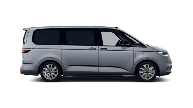 Volkswagen MULTIVAN Bulli L2 1.5 Ehybrid 180kW 245 pk DSG 4 motion | Versterkte kunststof vloerbedekking in houtlook | Multifunctionele verschuifbare tafel in passagiersruimte | Navigatiesysteem '' Discover Pro'' | Privacy Plus glas (90%) vanaf B-stijl |