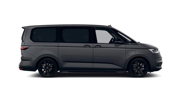Volkswagen MULTIVAN Bulli L2 1.5 Ehybrid 180kW 245 pk DSG 4 motion | Versterkte kunststof vloerbedekking in houtlook | Multifunctionele verschuifbare tafel in passagiersruimte | Navigatiesysteem '' Discover Pro'' | Privacy Plus glas (90%) vanaf B-stijl |