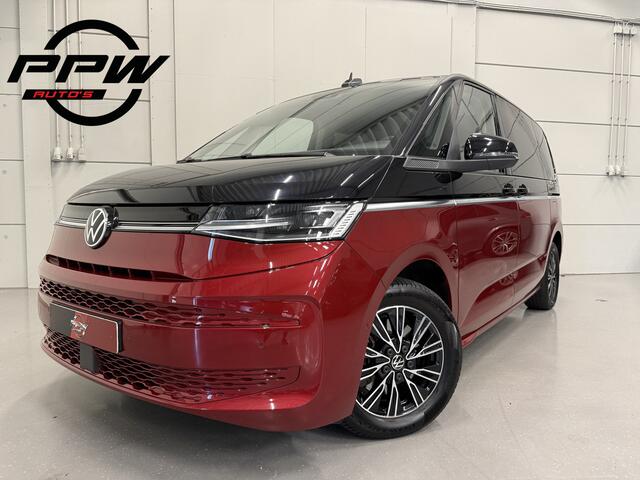 Volkswagen MULTIVAN 1.4 eHybrid Life 7p. PANO/TREKHAAK/H&K/EL.SCHUIFDEUREN/IQ-LIGHT/ACC/KEYLESS/CAMERA/17"BLACK/EL.A.KLEP/TWO-TONE FORTANA RED-DEEP BLACK/NET BEURT GEHAD BIJ VW DEALER