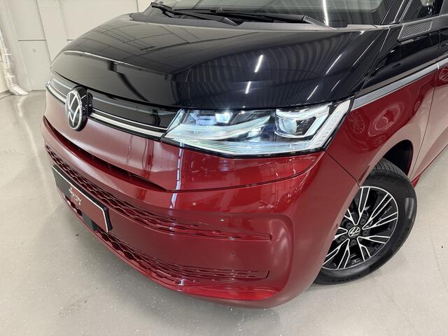 Volkswagen MULTIVAN 1.4 eHybrid Life 7p. PANO/TREKHAAK/H&K/EL.SCHUIFDEUREN/IQ-LIGHT/ACC/KEYLESS/CAMERA/17"BLACK/EL.A.KLEP/TWO-TONE FORTANA RED-DEEP BLACK/NET BEURT GEHAD BIJ VW DEALER