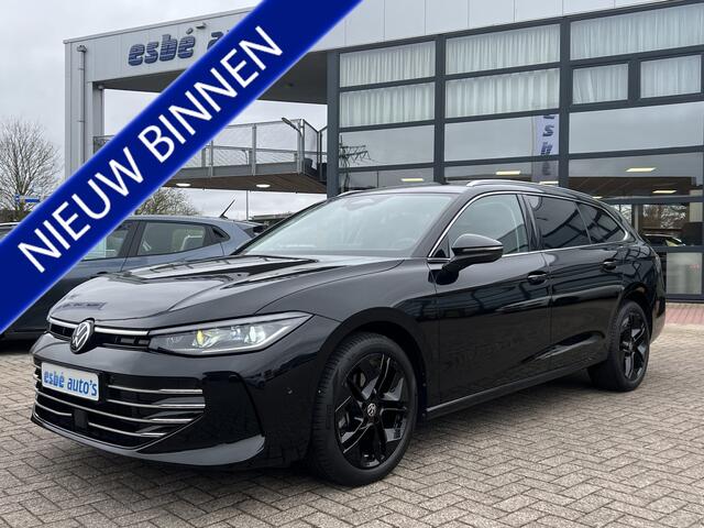Volkswagen PASSAT Variant 1.5 eTSI 150 pk Dsg Elegance Business Navi Pro Panoramadak Trekhaak IQ Light Leder Elek Stoelen + Verwamring + Koeling + Massage 18 Inch Getint Glas 360 Camera Vol Btw