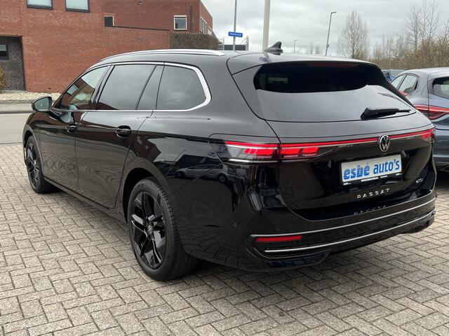 Volkswagen PASSAT Variant 1.5 eTSI 150 pk Dsg Elegance Business Navi Pro Panoramadak Trekhaak IQ Light Leder Elek Stoelen + Verwamring + Koeling + Massage 18 Inch Getint Glas 360 Camera Vol Btw