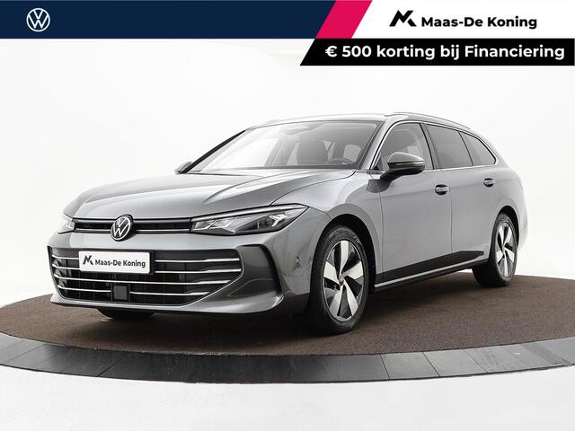 Volkswagen PASSAT Variant 1.5 eTSI 150pk DSG Elegance Business · Camera · Wegklapbare Trekhaak · Apple/Android Car Play · Dodehoeksensoren · P-Sensoren · 17'' Inch · Garantie t/m 18-06-2028 of 100.000