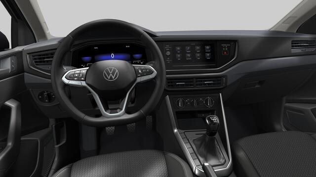 Volkswagen POLO 1.0 TSI 95 5MT Life Edition Rijstrookbehoudassistent (Lane Assist) | Zijruiten achter en achterruit getint, 65% lichtabsorberend | 'App-Connect' smartphone integratie | Parkeersensoren (Park Distance Control)