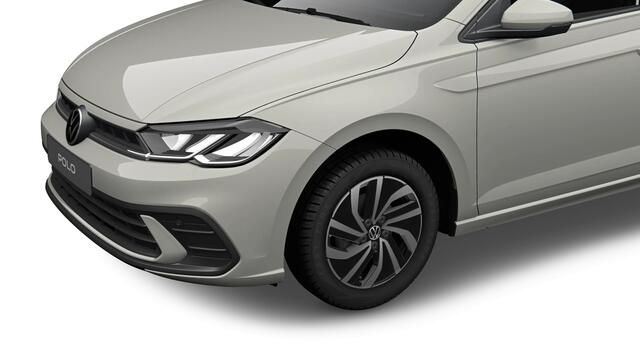 Volkswagen POLO 1.0 TSI 95 5MT Life Edition Parkeersensoren achter (Park Distance Control) | Rijstrookbehoudassistent (Lane Assist) | Zijruiten achter en achterruit getint, 65% lichtabsorberend | Airconditioning automatisch (Climatronic), 2-zone | 'App-Connect' smartphon