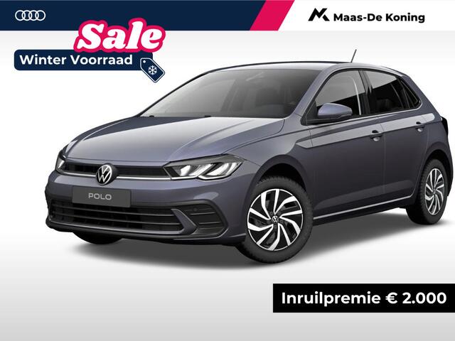 Volkswagen POLO Life Edition 1.0 TSI 95 pk 7 versn. DSG · Achteruitrijcamera · Parkeersensor achter · Velgen 'essex', 15 inch lichtmetaal ·