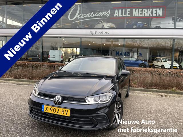 Volkswagen POLO 1.0 TSI Life Business NIEUW!! Climate control - Cruise control adaptive - Parksensoren v+a - Navi full map - A-uitrijcamera - MF Lederen stuurwiel - LMV - Apple carplay/Android auto - Bluetooth - DAB - Hill hold - Regen s