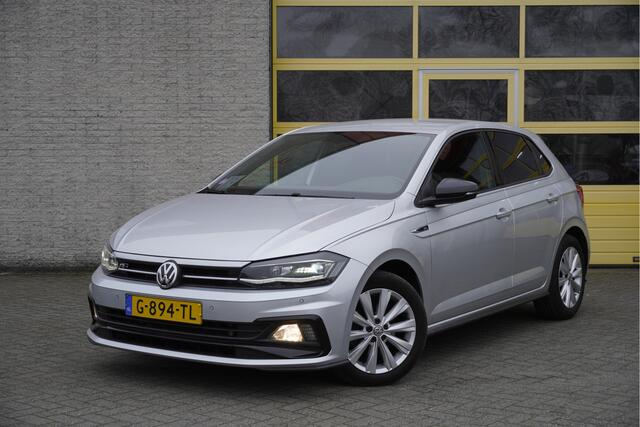 Volkswagen POLO 1.5 TSI 150PK! Automaat 5drs R-Line BJ2019 Lmv 16" | Led V+A| Pdc | Navi | Sideskirts | Virtual cockpit | Climate control | Cruise control | Zwarte hemel | Sportstoelen | Extra getint glas