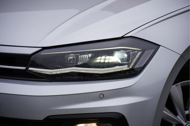 Volkswagen POLO 1.5 TSI 150PK! Automaat 5drs R-Line BJ2019 Lmv 16" | Led V+A| Pdc | Navi | Sideskirts | Virtual cockpit | Climate control | Cruise control | Zwarte hemel | Sportstoelen | Extra getint glas