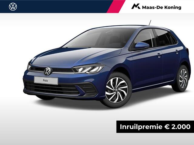 Volkswagen POLO Life Edition 1.0 TSI 95 pk 5 versn. Hand · Airconditioning automatisch, 2-zone (climatronic) · Regensensor ·
