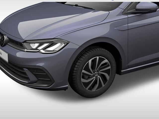 Volkswagen POLO 1.0 TSI Life Edition, 95 pk 5 versn. Hand · Airconditioning automatisch, 2-zone (climatronic) · Velgen 'essex', 15 inch lichtmetaal ·