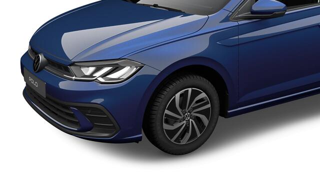 Volkswagen POLO 1.0 TSI 95 5MT Life Edition 'App-Connect' smartphone integratie | Parkeersensoren achter (Park Distance Control) | Rijstrookbehoudassistent (Lane Assist) | Airconditioning automatisch (Climatronic), 2-zone | Zijruiten achter en achterruit getint, 65% lich