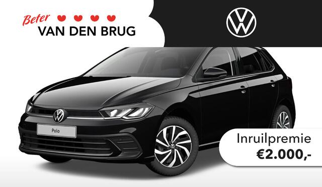 Volkswagen POLO 1.0 TSI Life Edition | Camera | Climatronic | Navigatie | 15" inch lm velgen