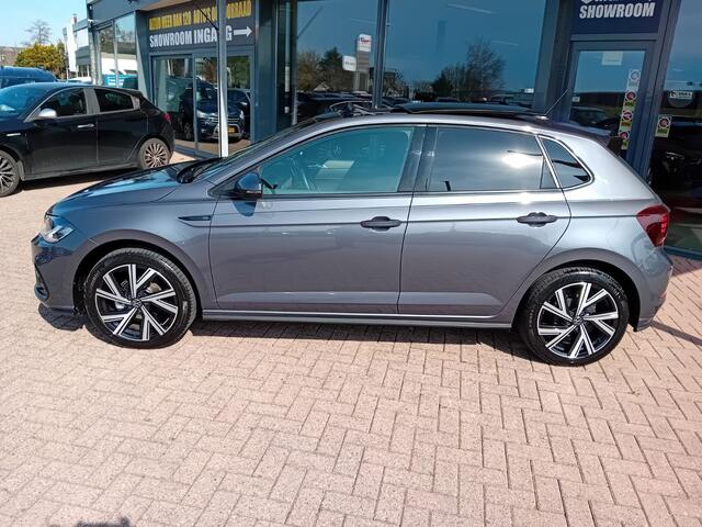 Volkswagen POLO 1.0 TSI 3x R-Line Business Automaat, Climatronic, Carplay/android auto, Panoramisch schuifdak, Navigatie, Cruise control adaptief, Volledig digitaal instrumenten paneel, Parkeersensoren, Elektrische ramen en spiegels, Centrale vergrendeling met AB, Rijbaa