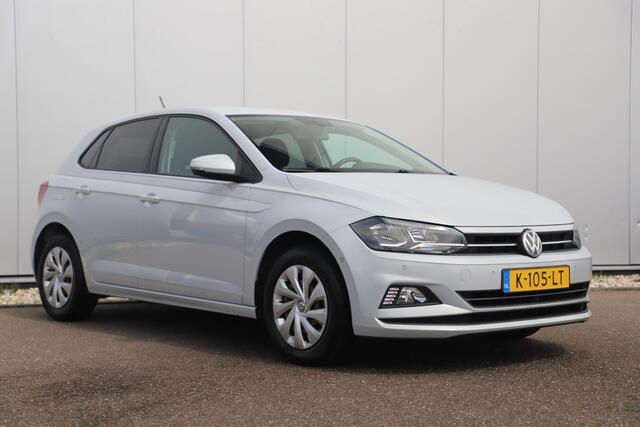 Volkswagen POLO 1.0 TSI Comfortline Business 95PK NAP! White Silver Metallic Navigatie Carplay Clima Android Adaptive Cruise LED Inparkeerhulp
